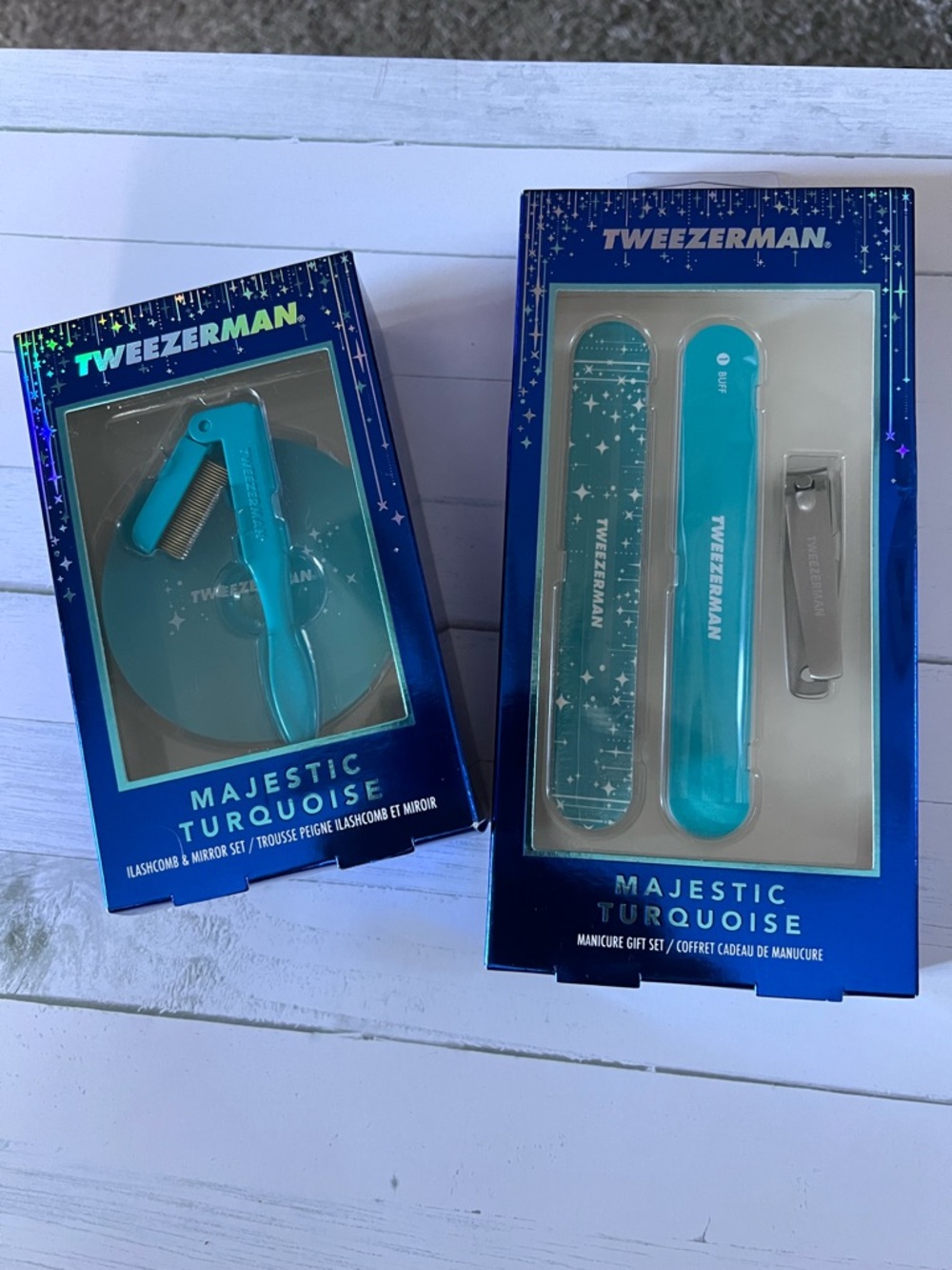 Tweezerman Majestic Turquoise Manicure & Lash Grooming Set